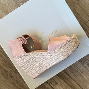 Marc Fisher Blush Espadrille Wedges